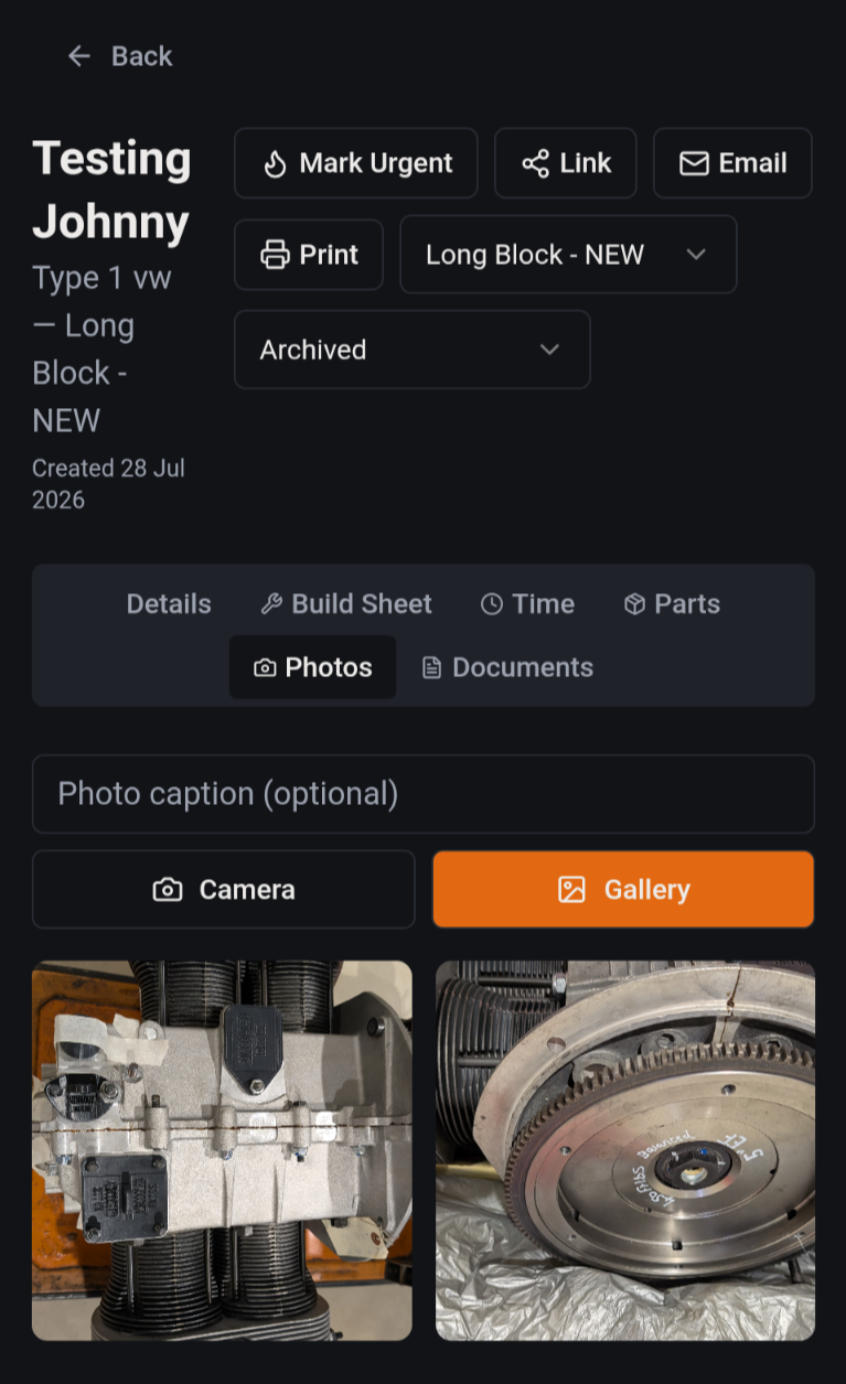 Photos of your build